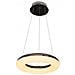 Lampadario A Led 40w Sospensione Anello Metallo Cromato Luce Calda 3k Vt-40-1 3874 - Foto miniatura 1