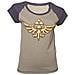 Legend Of Zelda (The) - Grey Melange Logo (T-Shirt Donna Tg. S)  - Foto miniatura 1