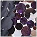 Tappeto Rotondo Ø140 Cm In Pelle Marrone Violetto Sorgun - Foto miniatura 4