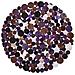 Tappeto Rotondo Ø140 Cm In Pelle Marrone Violetto Sorgun - Foto miniatura 1