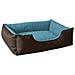 Lupi Letto Per Cane / gatto Cuccia Cuscino Per Cane, Divano Per Cane, Cestino Per Cane, Marrone / blu S - Foto miniatura 1