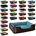 Lupi Letto Per Cane / gatto Cuccia Cuscino Per Cane, Divano Per Cane, Cestino Per Cane, Marrone / blu S - Foto miniatura 2