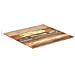 Piano Del Tavolo Quadrato 70x70cm 15-16 Mm Massello Di Recupero - Foto miniatura 5