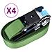 Cinghie d'Ancoraggio a Cricchetto 4 pz 800 daN 6m Verde - Foto miniatura 3