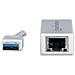 506847 USB 3.0 RJ-45 Bianco cavo di interfaccia e adattatore - Foto miniatura 3