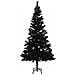 Set Albero Natale Artificiale con LED e Palline Nero 240 cm PVC - Foto miniatura 2