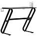 Scrivania da Gaming con Gambe a ZZ Nera 90x60x75 cm - Foto miniatura 3