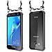 Catena Di Telefoni Cellulari Compatibile Con Samsung Galaxy J3 / J3 Duos 2016 In Nero Camouflage - Coperchio Protettivo In Silicone Con Anelli D'argento, Cinturino In Corda E Custodia Staccabile - Foto miniatura 8