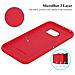 Custodia Compatibile Con Samsung Galaxy S6 Edge In Liquid Rosso - Coperchio Protettivo In Silicone Tpu Flessibile - Foto miniatura 6