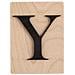 Lettera Di Legno Nero 'y' 14,8 X 10,5 Cm - Foto miniatura 1