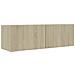 Set di Mobili Porta TV 4 pz Rovere Sonoma in Legno Multistrato - Foto miniatura 5