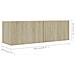 Set di Mobili Porta TV 4 pz Rovere Sonoma in Legno Multistrato - Foto miniatura 8