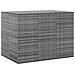 Contenitore Da Giardino In Rattan Pe 145x100x103 Cm Grigio - Foto miniatura 1
