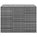 Contenitore Da Giardino In Rattan Pe 145x100x103 Cm Grigio - Foto miniatura 2