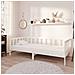 Divano Letto Con Materasso 90x200 Cm Bianco In Massello Di Pino - Foto miniatura 1