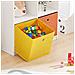 Libreria Per Bambini Scaffale Per Bambini Con 2 Scatole In Tessuto Organizer Per Giocattoli Bianco Kmb49-w - Foto miniatura 3
