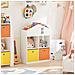 Libreria Per Bambini Scaffale Per Bambini Con 2 Scatole In Tessuto Organizer Per Giocattoli Bianco Kmb49-w - Foto miniatura 7