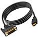 Adattatore Video 1 Metro Da Hdmi Maschio Verso Dvi Femmina, Full Hd 1080p - Foto miniatura 12