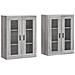 Armadietti A Parete 2 Pz Grigio Sonoma In Legno Multistrato - Foto miniatura 2