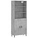 Credenza Grigio Cemento 69,5x34x180 Cm In Legno Multistrato - Foto miniatura 2