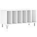 Mobile Porta Dischi Bianco Lucido 100x38x48cm Legno Multistrato - Foto miniatura 1