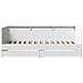 Divano Letto con Cassetti senza Materasso Bianco 75x190 cm - Foto miniatura 2