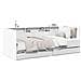 Divano Letto con Cassetti senza Materasso Bianco 75x190 cm - Foto miniatura 8