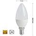Lampadina Led 8 W Oliva Luce Bianca E14 Candela 8w E 14 C36 - Foto miniatura 1