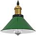 Lampada A Sospensione Regolabile E27 Verde Lucido 22cm Metallo - Foto miniatura 1