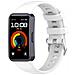 Cinturino Per Orologio In Silicone Morbido Per Huawei Band 10/9/8 (fibbia In Metallo) White - Foto miniatura 1