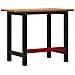 Banco Lavoro Marrone Chiaro 100x60x81,5cm Legno Massello Rovere - Foto miniatura 7