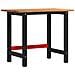 Banco Lavoro Marrone Chiaro 100x60x81,5cm Legno Massello Rovere - Foto miniatura 1