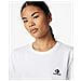 Go-to Embroidered Star Chevron Standard-fit T-shirt 10023876-a01, Unisex, Bianca, S - Foto miniatura 4