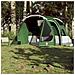 Tenda da Campeggio a Tunnel per 4 Persone Verde Impermeabile - Foto miniatura 3