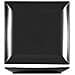 Confezione 6 piatti frutta quadrati Boston in stoneware nero cm 18x18 - Foto miniatura 1