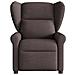Poltrona Massaggio Reclinabile Elettrica Marrone Scuro Tessuto - Foto miniatura 4