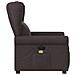 Poltrona Massaggio Reclinabile Elettrica Marrone Scuro Tessuto - Foto miniatura 5