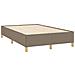 Letto a Molle con Materasso e LED Tortora 120x190 cm in Tessuto - Foto miniatura 6