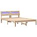 Struttura del letto Marrone 120 x 190 cm Legno di pino massello - Foto miniatura 1