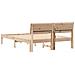 Struttura del letto Marrone 120 x 190 cm Legno di pino massello - Foto miniatura 7