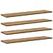 Scaffale 4 pcs Marrone 80 x 20 x 1.5 cm Legno multistrato - Foto miniatura 1