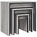 Tavolini Salotto Impilabili 3pz Grigio Sonoma Legno Multistrato - Foto miniatura 4