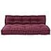 Cuscino per Divano Pallet 2 pcs Bordeaux Tessuto - Foto miniatura 2