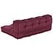 Cuscino per Divano Pallet 2 pcs Bordeaux Tessuto - Foto miniatura 3