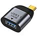 Adattatore Usb Femmina A Type-c Maschio - Trasferimento Dati Ad Alta Velocità 10gbps - Foto miniatura 1