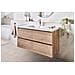 Mobile Lavabo A Parete Con Lavabo Lagoa 120 Cm Marrone Chiaro - Foto miniatura 1
