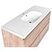 Mobile Lavabo A Parete Con Lavabo Lagoa 120 Cm Marrone Chiaro - Foto miniatura 6