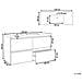 Mobile Lavabo A Parete Con Lavabo Lagoa 120 Cm Marrone Chiaro - Foto miniatura 7