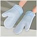 Guanti Da Forno In Silicone Resistenti Al Calore Per Microonde (1 Paio) Blue - Foto miniatura 3