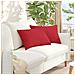 Cuscini da Divano 2 pcs Rosso 60 x 40 cm Tessuto - Foto miniatura 2